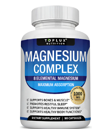 Suplemento Complejo de Magnesio 8 Magnesio Elemental 1000mg