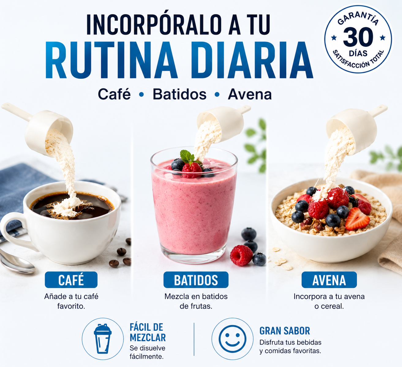 Colágeno en Polvo NeoCell Biopéptidos | 300g · 30 Servicios